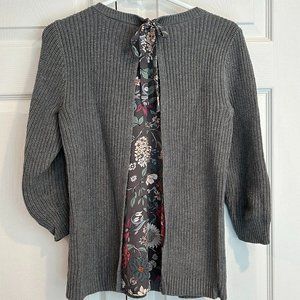 Loft Floral Back Sweater